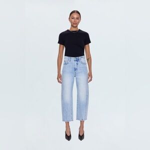 Pistola Eli High Rise Barrel Jean In Sunkissed Light Wash 33